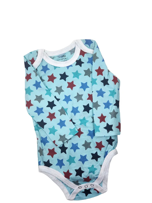 New Autumn And Winter Styles Blue Star Long Sleeve Romper