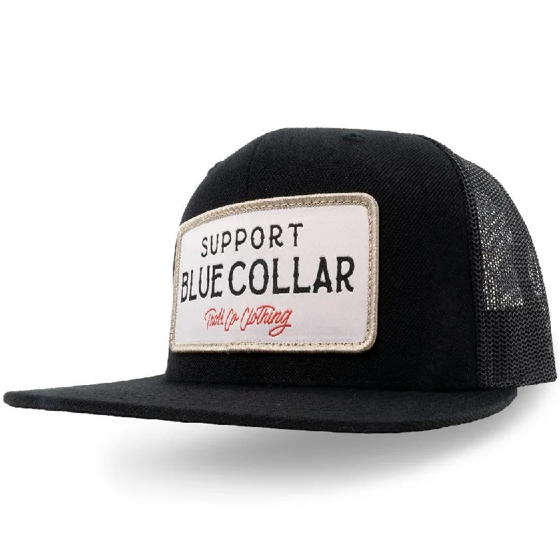 Warm and substantial Barricade Meshback: Black