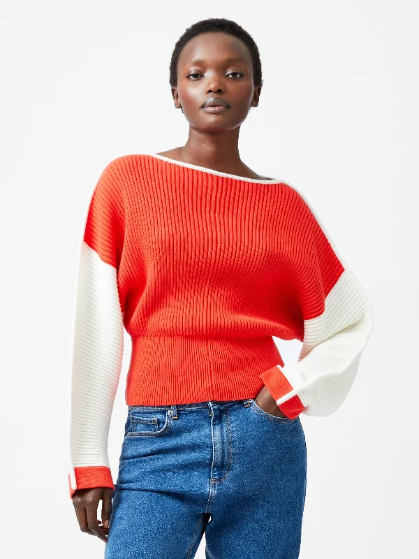 Trendy Looks Lily Drop Shoulder Colour Block Jumper