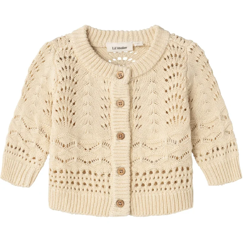 Autumn Selection Lil'Atelier Bleached Sand Lale Knit Cardigan