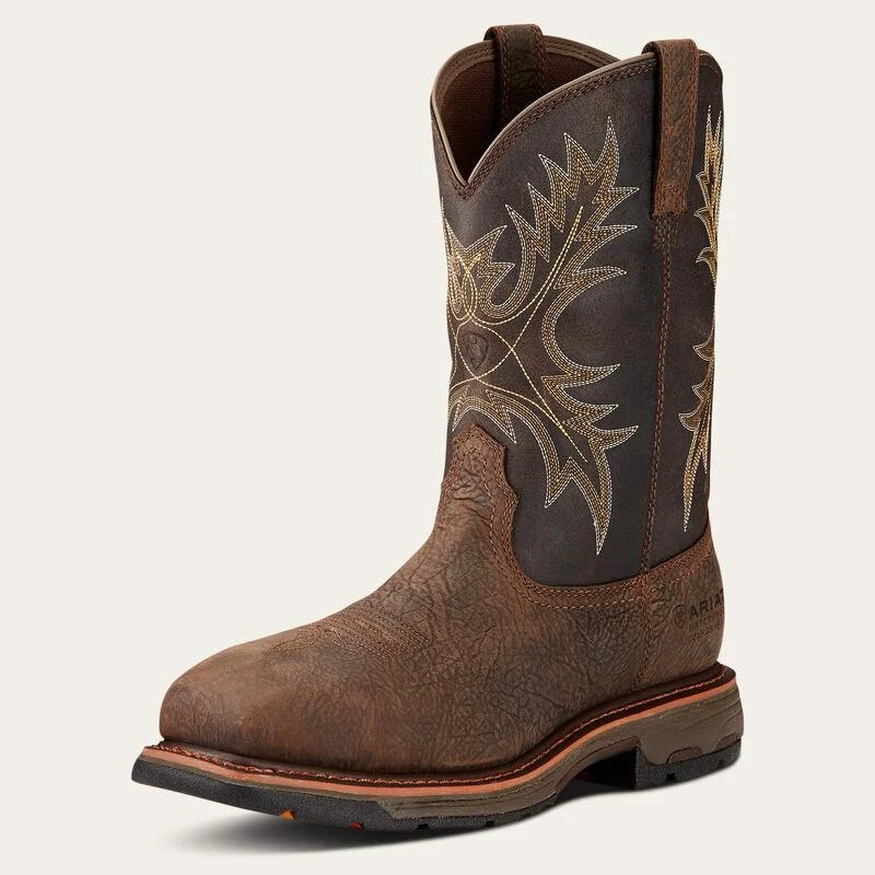 Noble Temperament WorkHog Waterproof Composite Toe Work Boot - Bruin Brown