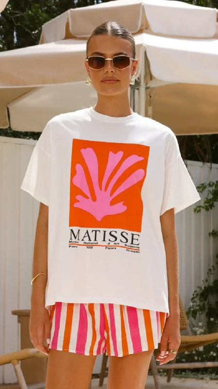Diamond Series Matisse Top and Shorts Set - Pink/Orange