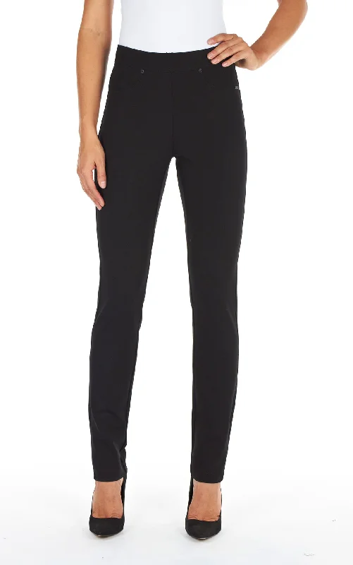 Classic Color FDJ Jeans, 2709396 Pull On Slim Jeggings, Ponte fabric, Charcoal