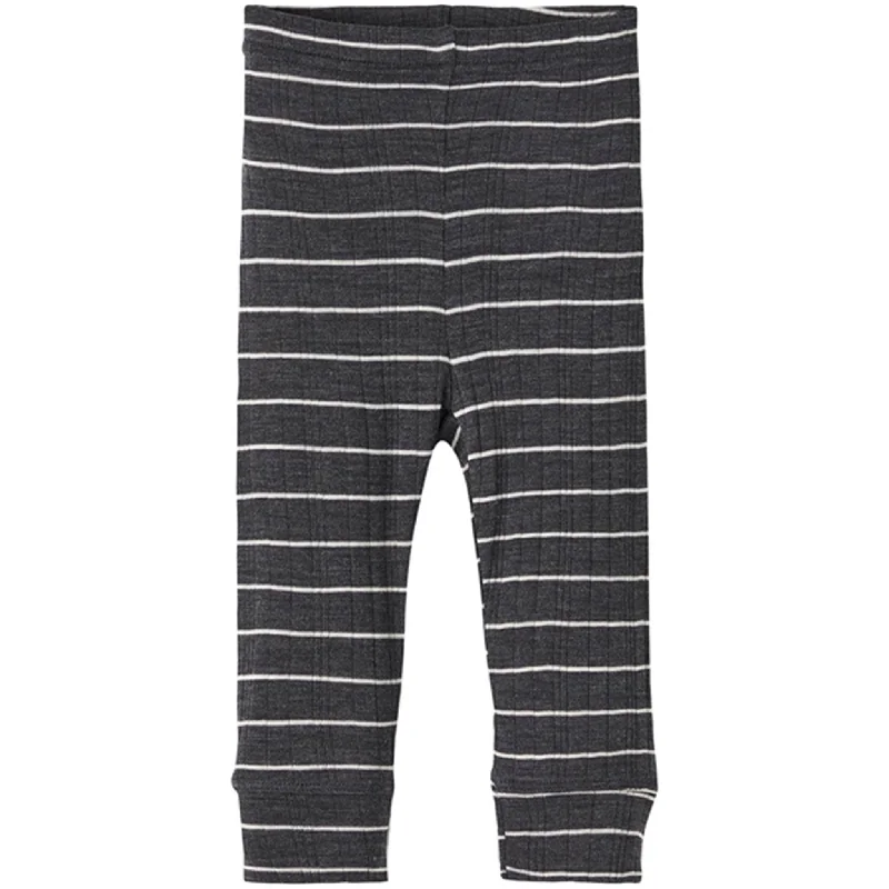 Weekend Wear Name it Blue Graphite Stripes Wang Wool Needle Leggings Noos