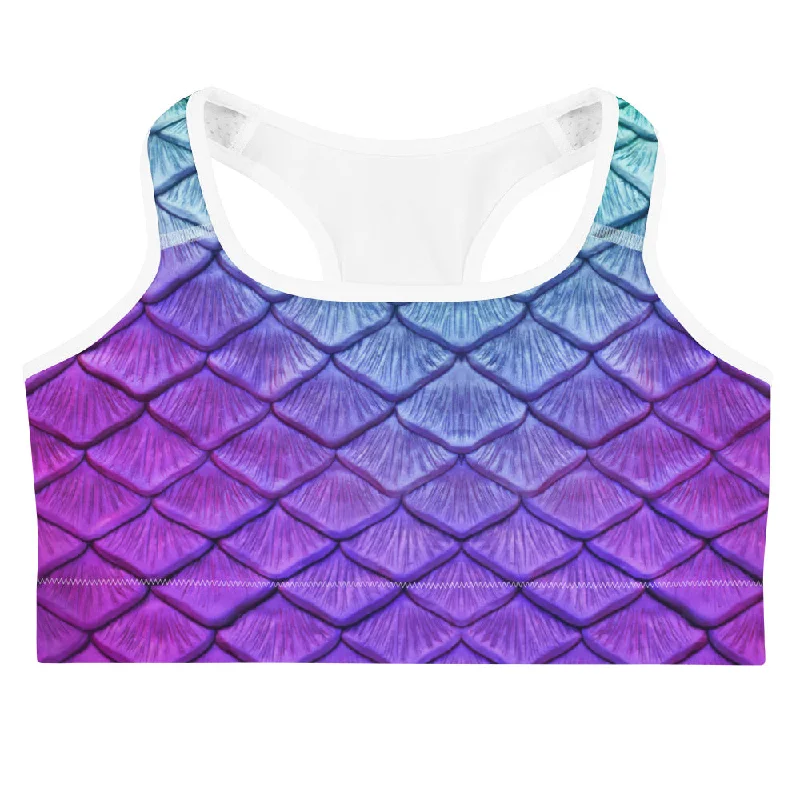 Elegant And Noble Island Iris Sports Bra
