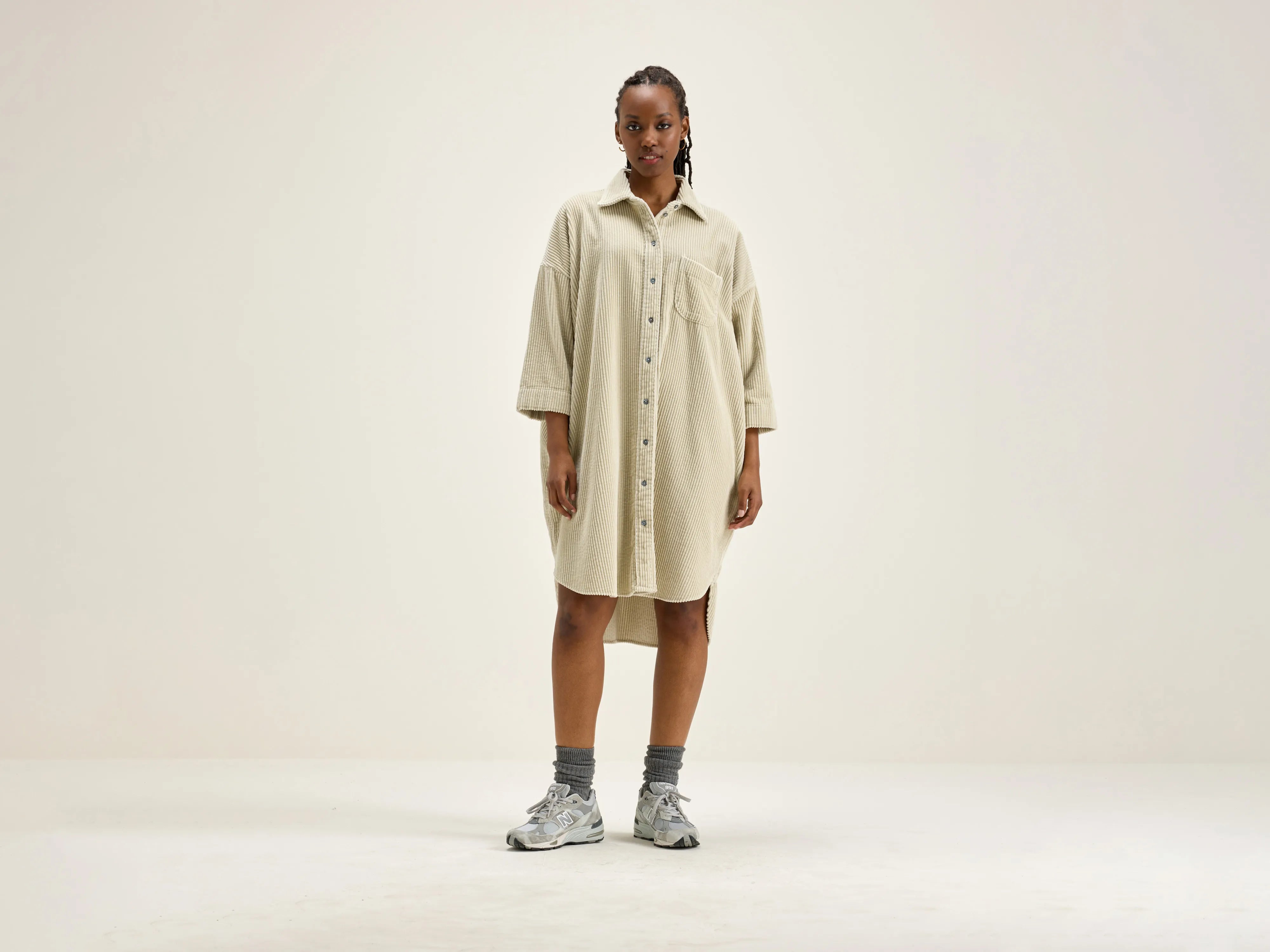 Youthful Street Fashion Gladys shirt dress (242 / W / CRAIE)