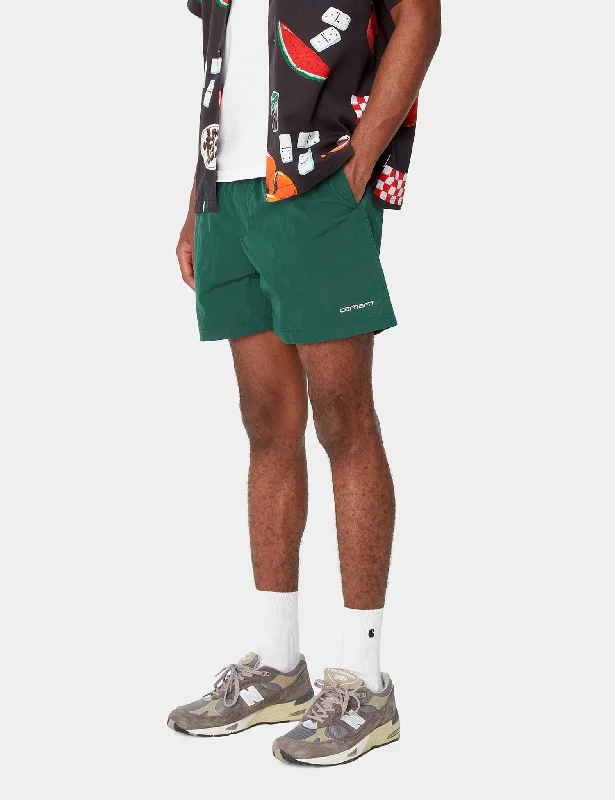 Trends Carhartt-WIP Tobes Swim Trunks - Chervil Green/White