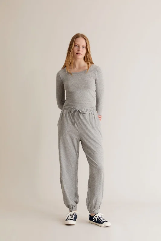 Luxury Customization TERESA Jogger - GOTS Organic Cotton Grey