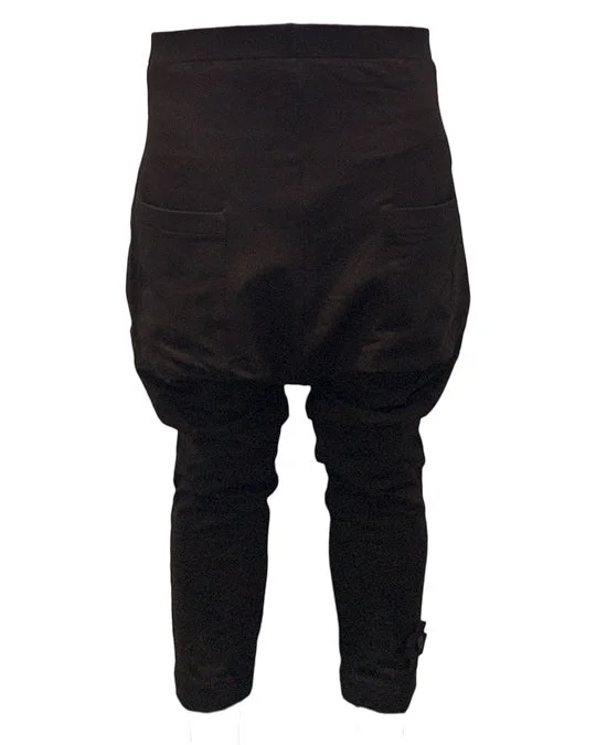 High Street Design PLU Black Drop Rise French Terry Pants