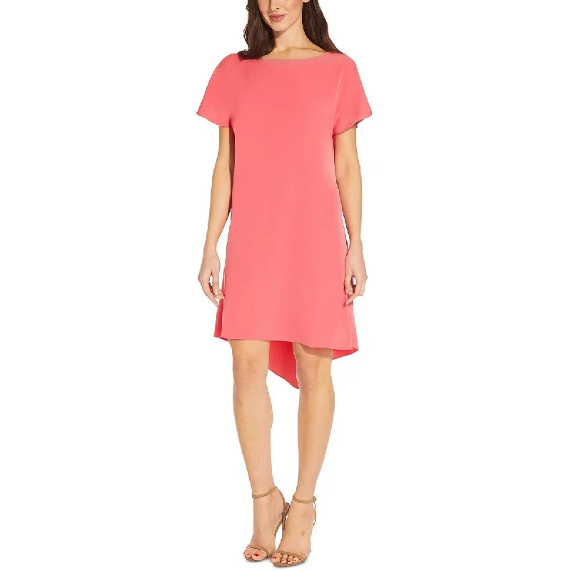 Classic And Versatile Adrianna Papell Womens Hi Low Midi Cocktail and Party Dress