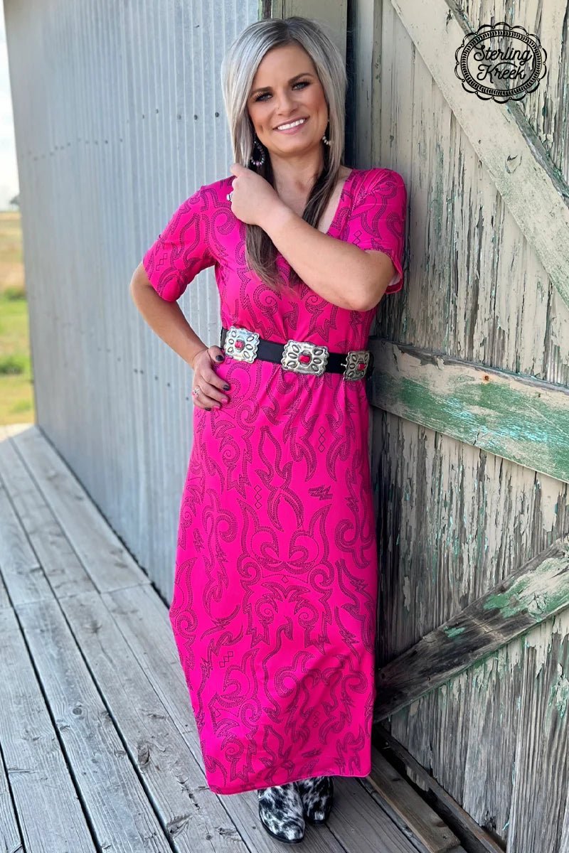 Sports Fashion PLUS Sterling Kreek Cowgirls Like Us Maxi Dress