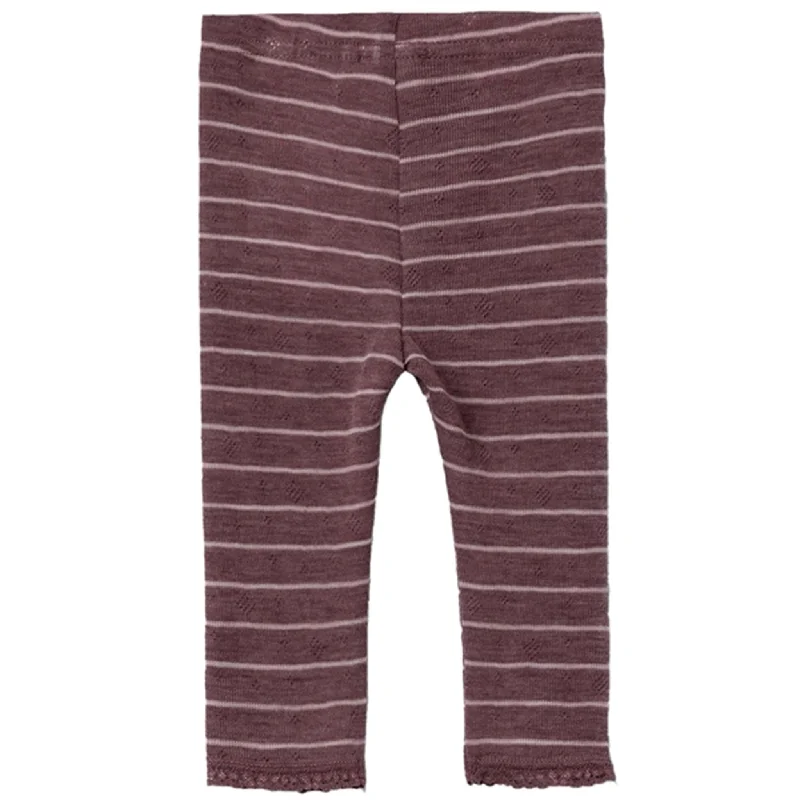 Cozy Dress Name it Peppercorn Stripes Wang Wool Needle Leggings Noos