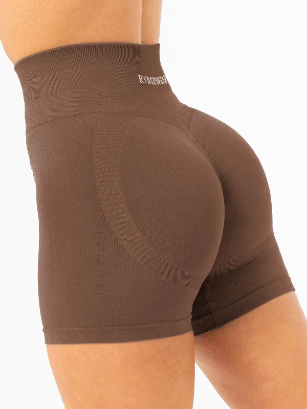 Breezy Style Lift 2.0 BBL Seamless Shorts - Espresso