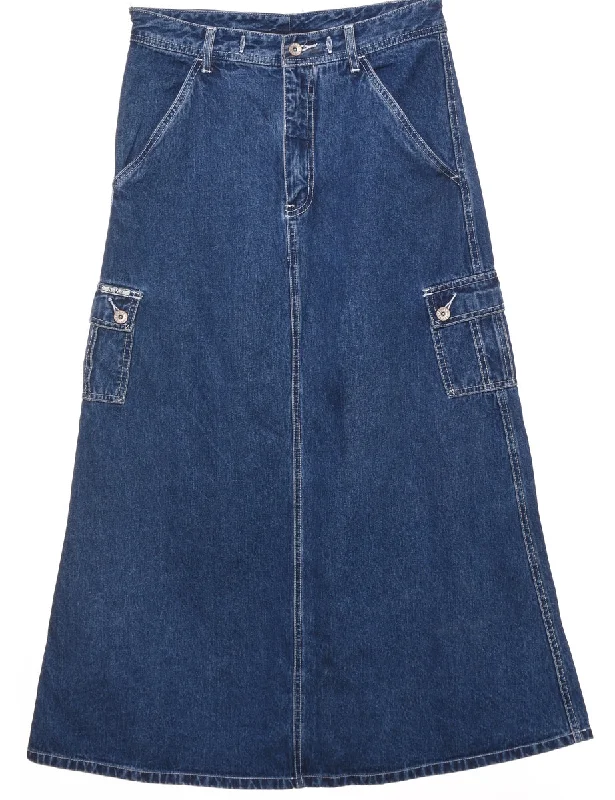Personalized Wear A-Line Denim Skirt - M