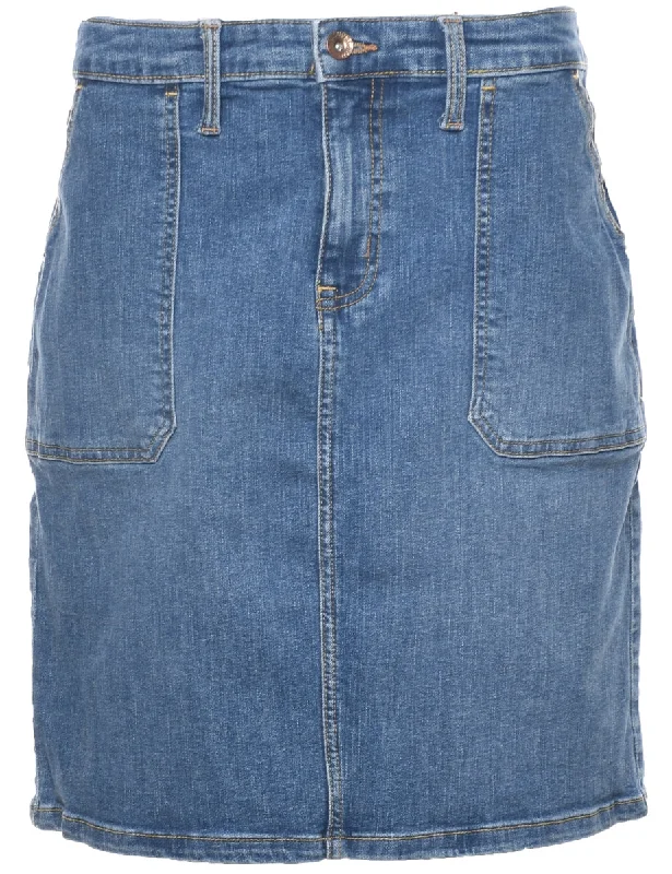 Practical Style Nautica Denim Skirt - L