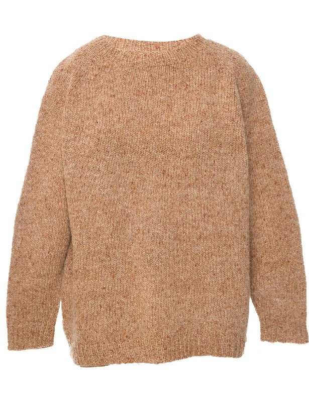 Youthful Street Fashion Tan Jumper - L